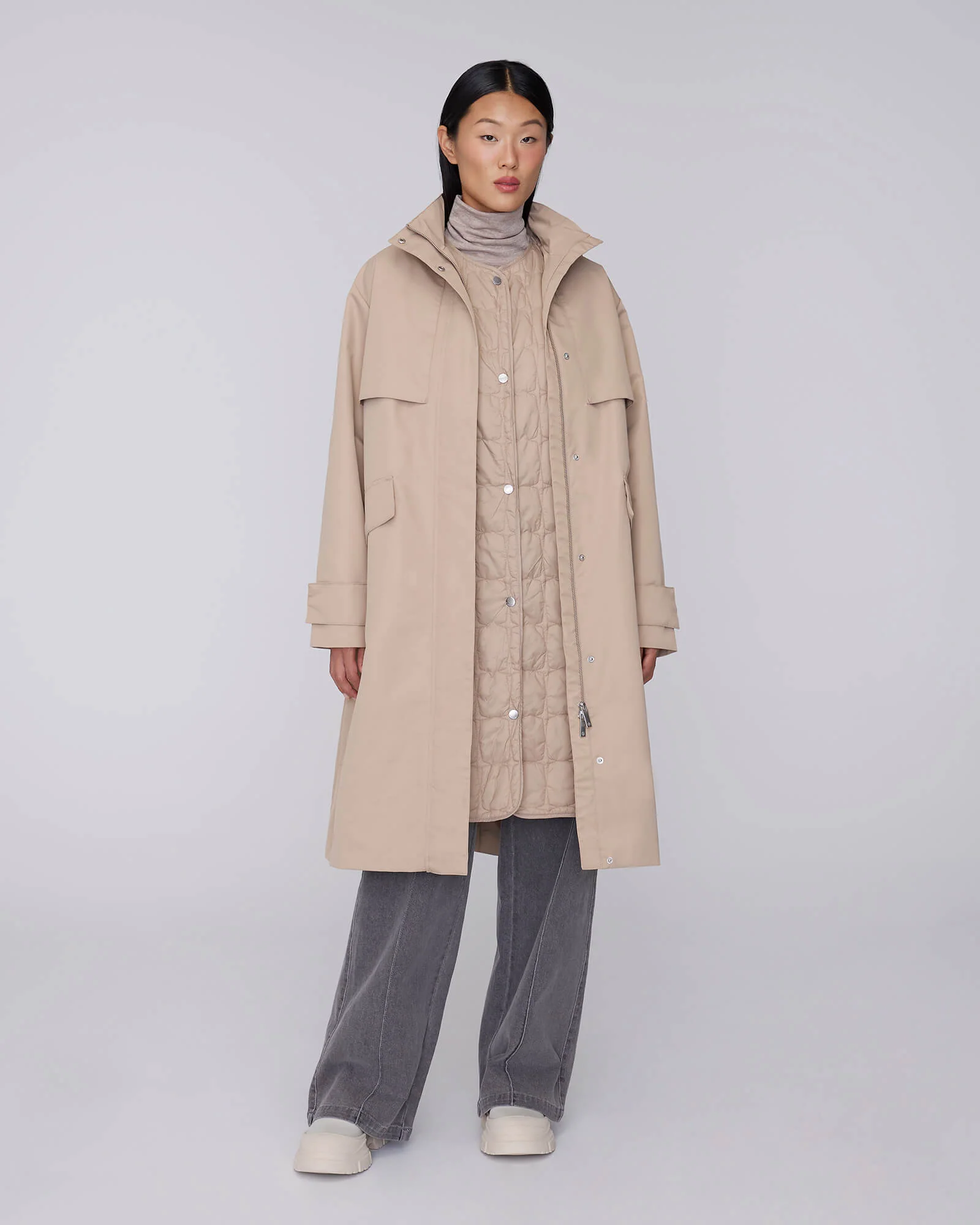 MARINA | Hooded 3-in-1 Trench Coat - Image 12