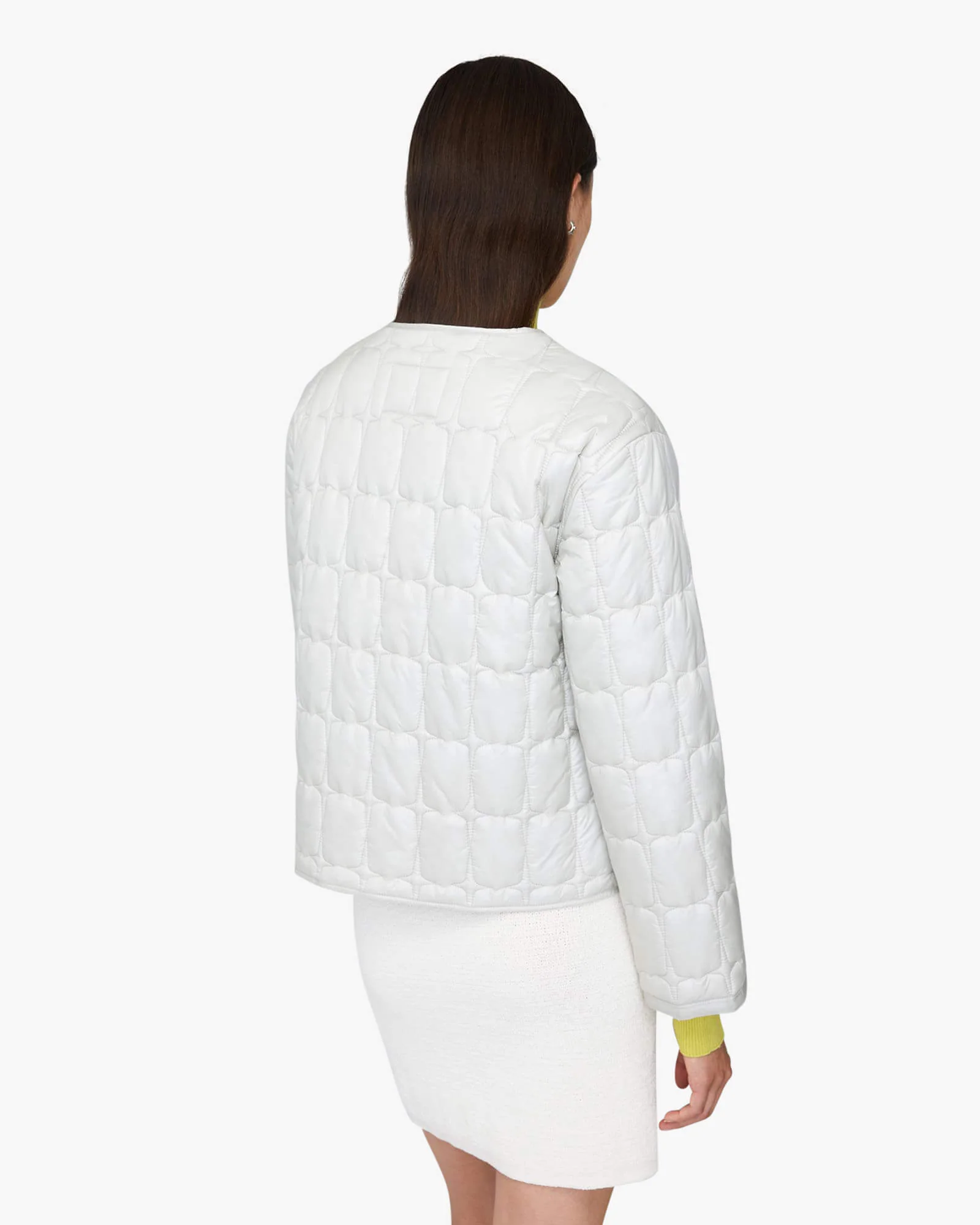 VIRGINIA | Lightweight Quilted Collarless Jacket - Image 4